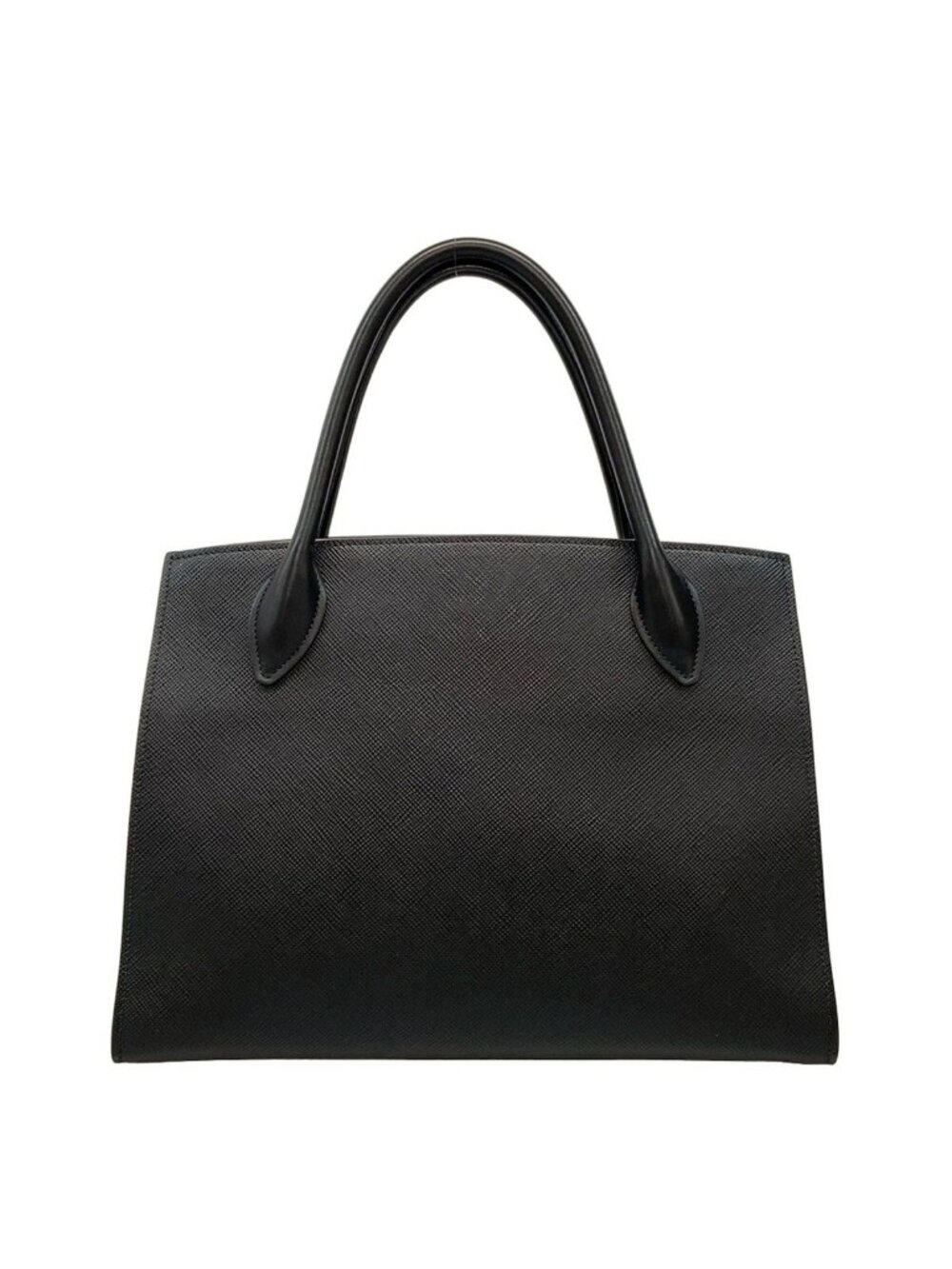 ★SOLD★ Prada Tote Monochrome Black Leather - Picture 3 of 15